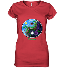 Terraria _ Night and Day Women's V-Neck T-Shirt Women's V-Neck T-Shirt - belovedtshirt
