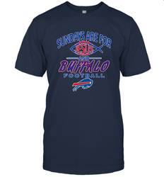 Sundays Are For Jesus and Buffalo Funny Christian Football 1 Men's T-Shirt