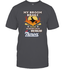 Broom Broke So I Became A Fan of New England Patriots  NFL Halloween Costume Men's T-Shirt Men's T-Shirt - belovedtshirt