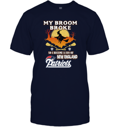 Broom Broke So I Became A Fan of New England Patriots  NFL Halloween Costume Men's T-Shirt