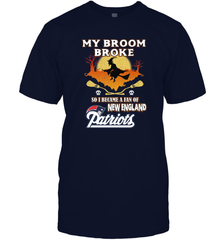 Broom Broke So I Became A Fan of New England Patriots  NFL Halloween Costume Men's T-Shirt Men's T-Shirt - belovedtshirt