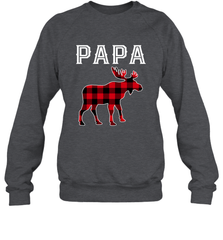 Papa Moose Red Plaid Christmas Pajama Crewneck Sweatshirt Crewneck Sweatshirt - belovedtshirt