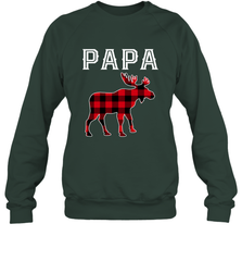 Papa Moose Red Plaid Christmas Pajama Crewneck Sweatshirt Crewneck Sweatshirt - belovedtshirt