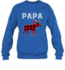 Papa Moose Red Plaid Christmas Pajama Crewneck Sweatshirt Crewneck Sweatshirt - belovedtshirt