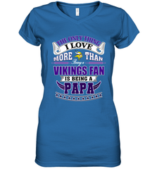 NFL The Only Thing I Love More Than Being A Minnesota Vikings Fan Is Being A Papa Football Women's V-Neck T-Shirt Women's V-Neck T-Shirt - belovedtshirt