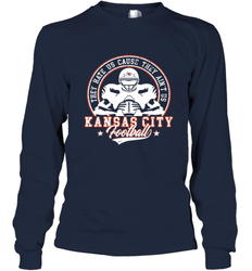Vintage NFL Kansas City Football Logo Long Sleeve T-Shirt