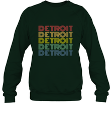 Vintage 1980s Style Detroit Michigan Crewneck Sweatshirt Crewneck Sweatshirt - belovedtshirt