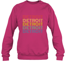 Vintage 1980s Style Detroit Michigan Crewneck Sweatshirt Crewneck Sweatshirt - belovedtshirt