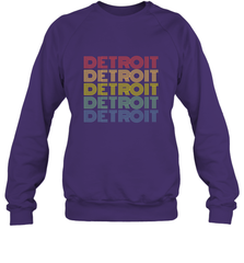 Vintage 1980s Style Detroit Michigan Crewneck Sweatshirt Crewneck Sweatshirt - belovedtshirt