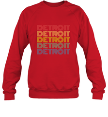 Vintage 1980s Style Detroit Michigan Crewneck Sweatshirt Crewneck Sweatshirt - belovedtshirt