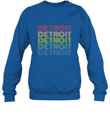 Vintage 1980s Style Detroit Michigan Crewneck Sweatshirt Crewneck Sweatshirt - belovedtshirt