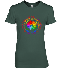 Rainbow Black Lives Matter Science LGBT Pride Flower Women's Premium T-Shirt Women's Premium T-Shirt - belovedtshirt