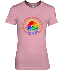 Rainbow Black Lives Matter Science LGBT Pride Flower Women's Premium T-Shirt Women's Premium T-Shirt - belovedtshirt
