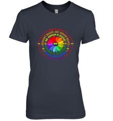 Rainbow Black Lives Matter Science LGBT Pride Flower Women's Premium T-Shirt Women's Premium T-Shirt - belovedtshirt