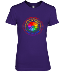 Rainbow Black Lives Matter Science LGBT Pride Flower Women's Premium T-Shirt Women's Premium T-Shirt - belovedtshirt