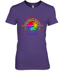 Rainbow Black Lives Matter Science LGBT Pride Flower Women's Premium T-Shirt Women's Premium T-Shirt - belovedtshirt