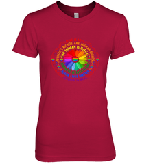 Rainbow Black Lives Matter Science LGBT Pride Flower Women's Premium T-Shirt Women's Premium T-Shirt - belovedtshirt