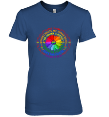 Rainbow Black Lives Matter Science LGBT Pride Flower Women's Premium T-Shirt Women's Premium T-Shirt - belovedtshirt