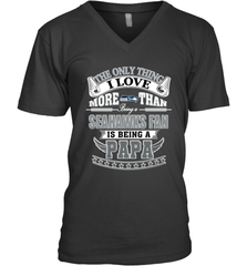 NFL The Only Thing I Love More Than Being A Seattle Seahawks Fan Is Being A Papa Football Men's V-Neck Men's V-Neck - belovedtshirt