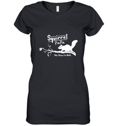 Mens Squirrel Papa Art Father's Day Gift Women's V-Neck T-Shirt