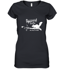 Mens Squirrel Papa Art Father's Day Gift Women's V-Neck T-Shirt Women's V-Neck T-Shirt - belovedtshirt