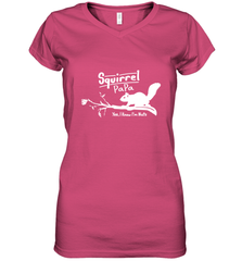 Mens Squirrel Papa Art Father's Day Gift Women's V-Neck T-Shirt Women's V-Neck T-Shirt - belovedtshirt