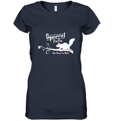 Mens Squirrel Papa Art Father's Day Gift Women's V-Neck T-Shirt Women's V-Neck T-Shirt - belovedtshirt