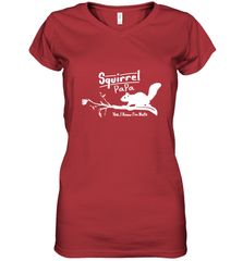 Mens Squirrel Papa Art Father's Day Gift Women's V-Neck T-Shirt Women's V-Neck T-Shirt - belovedtshirt