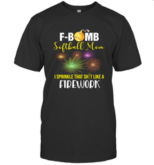 F Bomb Softball Mom Men's T-Shirt Men's T-Shirt - belovedtshirt