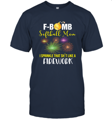 F Bomb Softball Mom Men's T-Shirt Men's T-Shirt - belovedtshirt