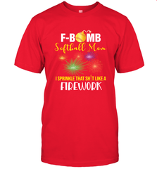 F Bomb Softball Mom Men's T-Shirt Men's T-Shirt - belovedtshirt