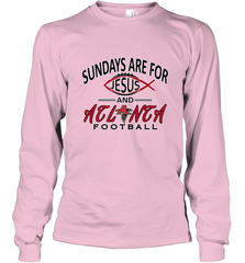 Sundays Are For Jesus and Atlanta Funny Christian Football Long Sleeve T-Shirt Long Sleeve T-Shirt - belovedtshirt