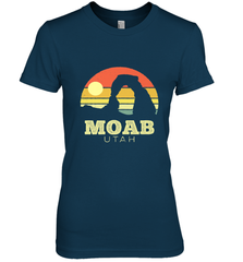 Moab Utah Vintage Sunset Arches Adventure Outdoors Women's Premium T-Shirt Women's Premium T-Shirt - belovedtshirt
