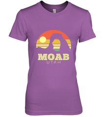 Moab Utah Vintage Sunset Arches Adventure Outdoors Women's Premium T-Shirt Women's Premium T-Shirt - belovedtshirt