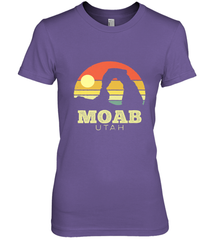 Moab Utah Vintage Sunset Arches Adventure Outdoors Women's Premium T-Shirt Women's Premium T-Shirt - belovedtshirt