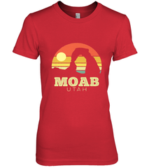 Moab Utah Vintage Sunset Arches Adventure Outdoors Women's Premium T-Shirt Women's Premium T-Shirt - belovedtshirt
