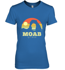 Moab Utah Vintage Sunset Arches Adventure Outdoors Women's Premium T-Shirt Women's Premium T-Shirt - belovedtshirt