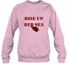 Arizona Cardinals NFL Rise Up Red Sea Crewneck Sweatshirt Crewneck Sweatshirt - belovedtshirt