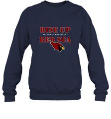 Arizona Cardinals NFL Rise Up Red Sea Crewneck Sweatshirt Crewneck Sweatshirt - belovedtshirt