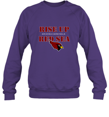 Arizona Cardinals NFL Rise Up Red Sea Crewneck Sweatshirt Crewneck Sweatshirt - belovedtshirt