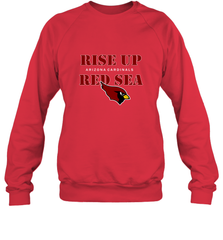 Arizona Cardinals NFL Rise Up Red Sea Crewneck Sweatshirt Crewneck Sweatshirt - belovedtshirt
