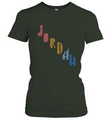 Vintage Jordan t shirt with Skyscarper Jordan Women's T-Shirt Women's T-Shirt - belovedtshirt