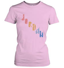 Vintage Jordan t shirt with Skyscarper Jordan Women's T-Shirt Women's T-Shirt - belovedtshirt