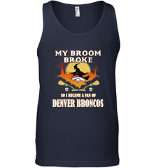 Broom Broke So I Became A Fan of Denver Broncos  NFL Halloween Costume Men's Tank Top Men's Tank Top - belovedtshirt