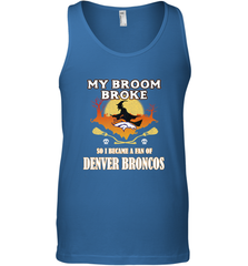 Broom Broke So I Became A Fan of Denver Broncos  NFL Halloween Costume Men's Tank Top Men's Tank Top - belovedtshirt