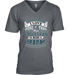 NFL The Only Thing I Love More Than Being A Philadelphia Eagles Fan Is Being A Papa Football Men's V-Neck Men's V-Neck - belovedtshirt