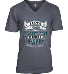 NFL The Only Thing I Love More Than Being A Philadelphia Eagles Fan Is Being A Papa Football Men's V-Neck Men's V-Neck - belovedtshirt