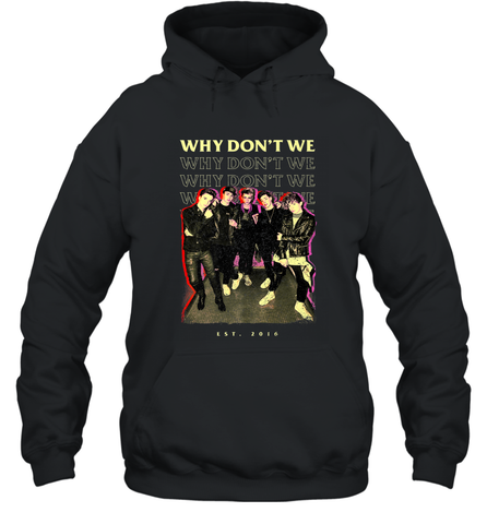 Why Don't We Vintage Rockers Hooded Sweatshirt Hooded Sweatshirt / Black / S Hooded Sweatshirt - belovedtshirt