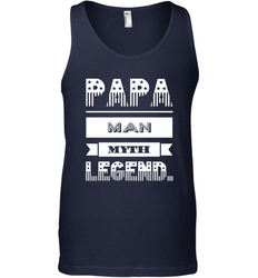 Papa Man Myth Legend Father's Day Dad Veteran Gift Men's Tank Top