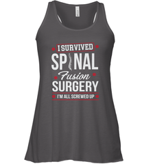 I Survived Spinal Fusion Surgery Women's Racerback Tank Women's Racerback Tank - belovedtshirt